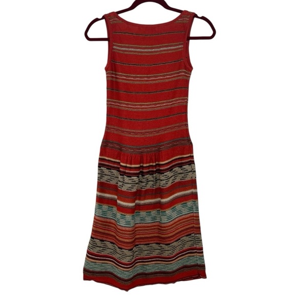 Peruvian Connection Red Pima Cotton Printed Sleeveless A Line Dress Women’s XS - Picture 10 of 12